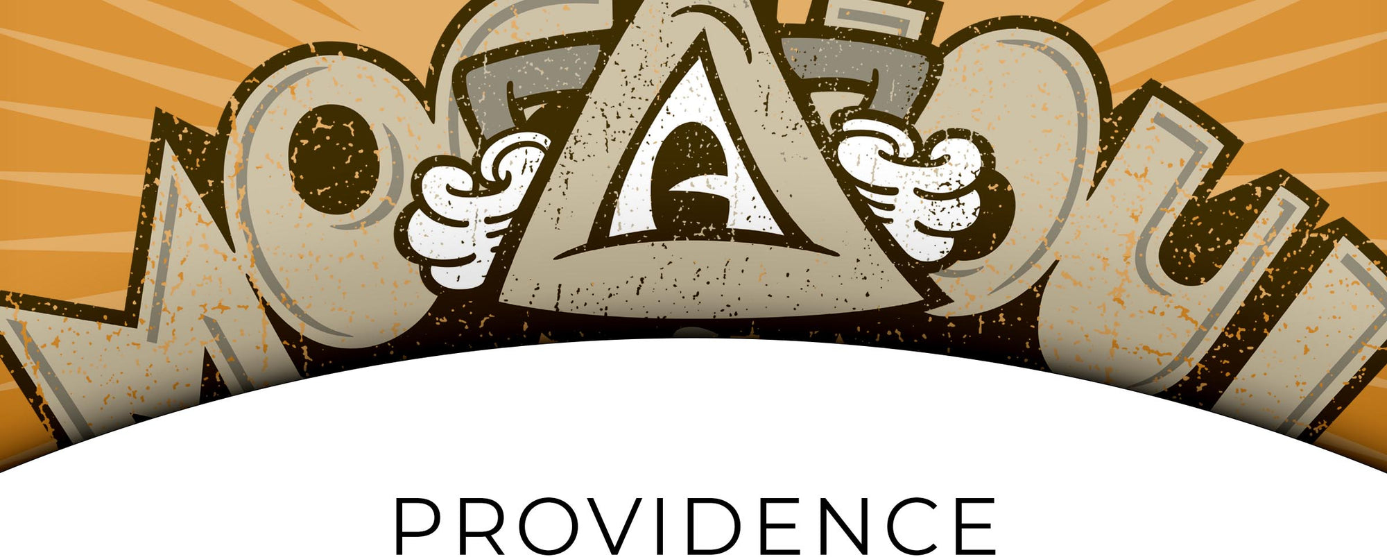 A 1920s style cartoon based on the Eye of Providence.